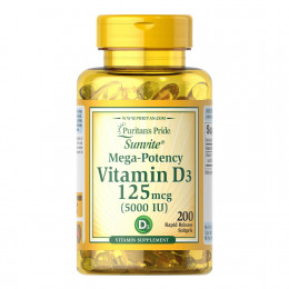 Puritan´s Pride Vitamin D3 5000IU, Vitamins - MonsterKing